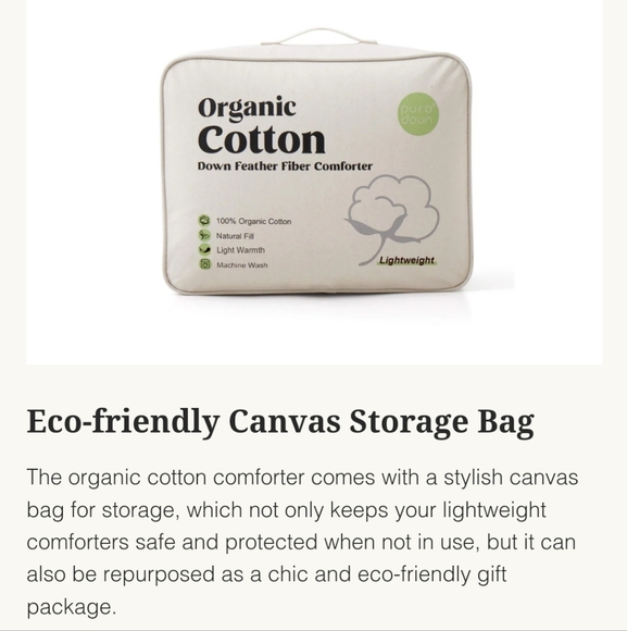 Mustard Brown Pure Down Organic Cotton Eco Earth Down Feather Comforter Kohl's - Picture 10 of 10